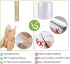 Honeycomb Packing Paper,12" W x 200' L Bubble Cushioning Wrap for Packing Moving,Products & Gifts Wrapping Paper,Recyclable and Biodegradable Shipping Packing Materials with 20 Fragile Sticker Labels