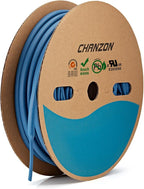 Chanzon 3:1 Ratio - 80ft Roll - Heat Shrink Tubing 1/4" (6.4mm) - Marine Grade Waterproof Adhesive Lined - (25M Total Length) Blue Polyolefin Sleeving Wrap Shrinking 3 to 1 Ratio 1pcs