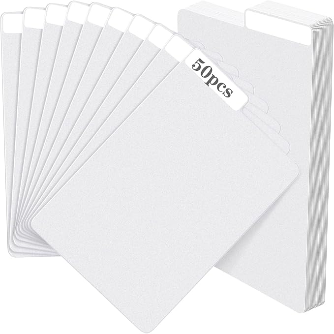 50 Pieces Comic Book Dividers with Tabs,Patient Divider Cards,Card Dividers Comic Book Boards for Storage Boxes 11.22 X 7.24 Inche
