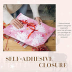 Metronic Christmas Poly Mailers 14.5x19" 50 Pack, Pink Christmas Tree Large Shipping Bags for Clothes, Cute Snowflake Shipping Envelopes Mailers Poly Bags with Self Seal for Small Business