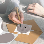 2 Inch Gray Round Thermal Labels, 600 Labels/Roll,Self-Adhesive Circle Inventory Stickers, Multi-Purpose Round Roll Thermal Printing Stickers for Business and Domestic Use