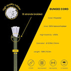 Bungee Cord Elastic Shock Cord 3/16" x 50' Bungee Rope for DIY, Tie Downs, Kayak and Outdoor - Army Green