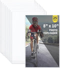 25-Pack 8 x 10 Inch Premium Toploaders - Crystal Clear Plastic Holders, Sheet Protectors for Autograph Pictures, Art