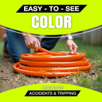 10ft Outdoor/Indoor Extension Cord 12/3 Gauge Extra Heavy Duty 3 Prong SJTW, Waterproof, Flexible Cold-Resistant Long Power Cord,15A 125V 1875W, Orange by LifeSupplyUSA