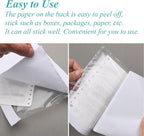 100 Pack 7.5" x 5.5" Clear Self-Adhesive Top Loading Packing List/Shipping Label Envelopes Pouches