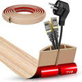 Floor Cable Cover Strips SelfAdhesive Cord Organizers for Wall Durability Wear Resistant for Wall Protections