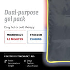 Hot & Cold Reusable Gel Packs (Medium, 1 Pack) Flexible Soft Compress - Ice & Heat Therapy for Injuries, Back, Shoulder, Hip, Knee, Joint Pain, Swelling, Bruises, Post Surgery - Sport Temp