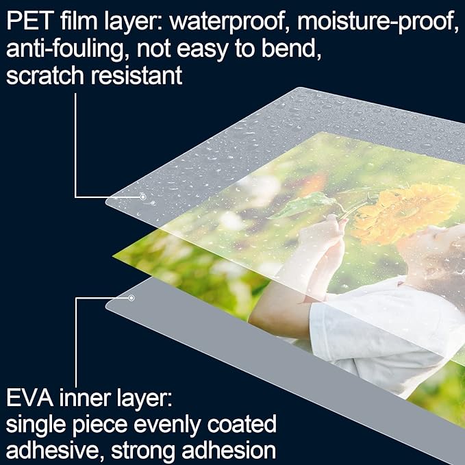HERKKA 400 Pack Laminating Sheets, Holds 8.5 x 11 Inch Sheets, 3 Mil Clear Thermal Laminating Pouches 9 x 11.5 Inch Lamination Sheet Paper for Laminator, Round Corner Letter Size