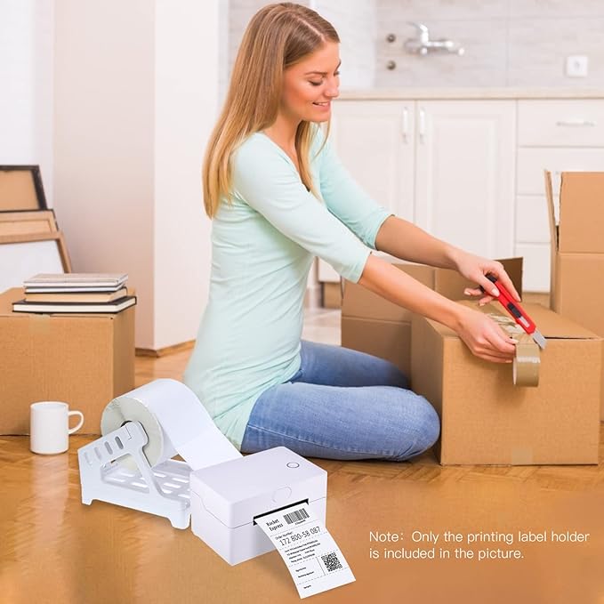 Eujgoov Universal Compatibility Label Holder,Easy to Use,Premium Material Organizer for Thermal Label Rolls
