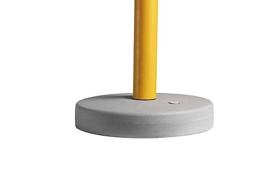 Crowd Control Warehouse - CCW Set of 2 Retractable Belt Barrier Stanchion, Water Fillable Base MSH630-11 Foot Belt, Black/Yellow Belt with Yellow PVC Plastic Post