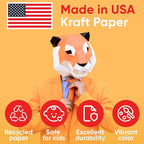 USA Made 36" x 1200" Christmas Red Kraft Paper Roll, 45 lbs Thickness, American Quality Colored Kraft Paper for School, Poster Arts, Bulletin Board - Odorless, Non-Toxic, Safe for Kids