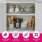 HOLDN’ STORAGE Pull Out Cabinet Organizer, Heavy Duty Caddy w/Lifetime Limited Warranty -24”W x 21”D - Requires At Least 25-1/4” Cabinet Opening, Steel Metal Cabinet Drawers Slide Out, Chrome