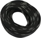 30ft PET Expandable Sleeving Wire Cable Sleeve (1/4", Silver&Black)