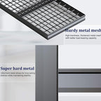 77" W Storage Shelves Heavy Duty Garage Shelving, Metal Kitchen Shelving Unit, 4 Tier Adjustable Shelves, 3800LBS Steel Industrial Shelving for Basement, Commercial, 77" W*24" D*72”H, Black