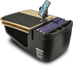AutoExec GripMaster Car Desk for Your Vehicle Workstation and Mobile Office, Natural with 400 watt Power Inverter and Phone Mount