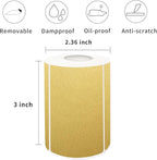 2×3 Inch Removable Thermal Labels,Self-Adhesive Square Direct Thermal Labels,300 Sheets-Brown