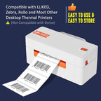 L LIKED 2.25" x 1.25" Direct Thermal Labels, Permanent Adhesive Barcode Address Labels & Compatible with Rollo, Zebra and Other Desktop Printers (1 Roll, 1000 Labels)