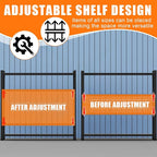 torage Shelves,Garage Shelving Heavy Duty Metal Adjustable Garage Shelves, Shelving Units Industrial Shelving for Warehouse (Black, W47.2*D23.6*H79)