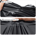Fuxury Large Poly Mailers 14.5x19'' 100Pc, Waterproof Shipping Bags for Clothing, Strong Adhesive Mailers Poly Bags for Small Business Suppliers, Durable Shipping Envelopes Mailing Bags Black
