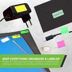 Royal Green Neon Yellow Rectangular Stickers (40mm x 19mm) 1.57 inch x 0.75-1000 Pack