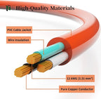 PLUGTUL 50 FT 12/3 Outdoor Extension Cord Waterproof, Heavy Duty 12 Gauge SJTW Extension Cord, 15A 1875W, ETL Listed, Great for Garden and Home, Orange