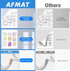 AFMAT Sticky Mini Easel Pads, 15 in x 18 in Flip Chart Paper for Teachers, Super Sticky & Bleed-Resistant, Self-Stick Easel Paper for Office/Classroom/Whiteboard/Wall/Windows, 30 Sheets/Pad, 5 Pads