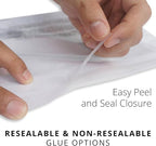 Poly Bags with Suffocation Warning 10x13 - Resealable - 200 Pack - Clear Poly Bags 10x13" - Packaging Bags - T-Shirt Bags - Retail Supply Co