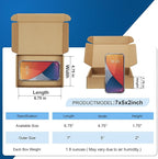 Famagic 12Pack 7x5x2 Small Mailing Boxes - Brown Shipping Boxes for Small Business, Corrugated Cardboard Mailer Boxes for Packaging, Bulk