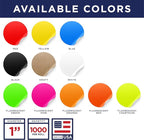 Fluorescent Pink 1-Inch Circle Dot Stickers – 1,000 Round Strong Adhesive Labels per Roll, Colored Stickers for Garage Sale Price Tags, Classroom, Inventory, Office & Yard Sale Supplies, Made in USA