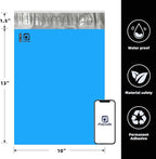 POLYSELLS 2000 pcs 10x13 Inches Blue Poly Mailers Shipping Envelopes, Strong Adhesive Sealing, Waterproof, and Tear-resistant Postal Mailing Bags for Clothing, Books, and Accessories