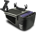 AutoExec AE-GMCD-PI-TAB-PS-GT GripMaster Car Desk for Your Vehicle Workstation and Mobile Office, Grey with 400 watt Power Inverter, Tablet Mount and Printer Stand