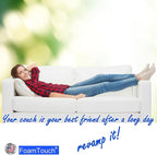 FoamTouch Upholstery Foam Cushion High Density 3'' Height x 30'' Width x 72'' Length