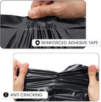 Metronic Large Poly Mailers 19x24 50PCS, Shipping Bags Envelopes Mailers with Self Adhesive Waterproof and Tear-Proof Postal Bags, Black
