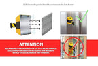 Crowd Control Warehouse - CCW Series WMB-230 Magnetic Wall Mount Retractable Belt Barrier - 30 Foot, Black Belt with Black ABS Case