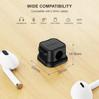 12 Pack Magnetic Cable Clip Organizer Cord Holder, Picozon Adhesive Cable Management, Wire Phone USB Charger Cable Holder Keeper Organizer for Car, Office Home Desktop, Wall, Night Table - Black