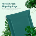 Fuxury Poly Mailers 12x15.5 Inch 50 Pcs, Waterproof Shipping Bags for Clothing, Strong Adhesive Heavy Duty Shipping Mailing Envelopes for Business, Self Seal Mailers Poly Bags,Forest Green