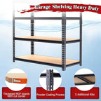 72" H Storage Shelves,Storage Shelves Heavy Duty,2400LBS Metal Shelving Units,Adjustable Garage Shelving Heavy Duty for Garage Storage,Warehouse,16"x35.5"x72",2 Pack