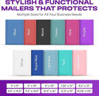 Purple Poly Bubble Mailers 7.25x12 inch #1 | Self Seal Padded Envelopes | Cushioned Bubble Mailer | Usable Size 7.25x11 | WaterProof | Lightweight mailing Shipping Bags | 100 Pack Bulk
