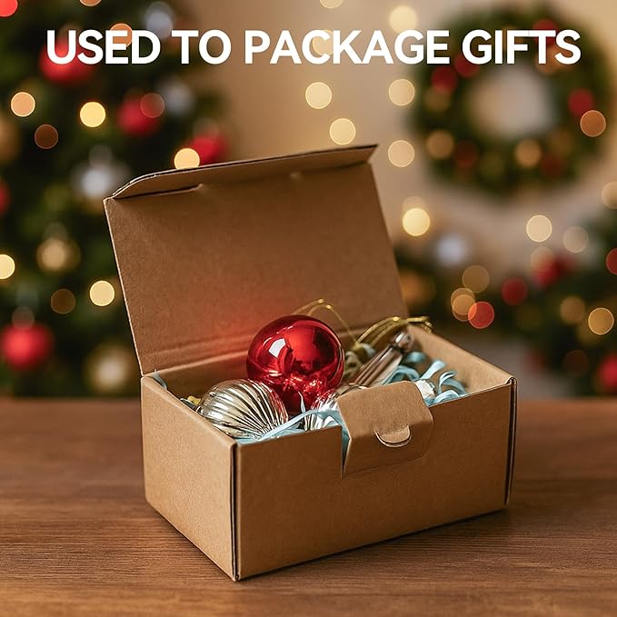 Small Shipping Boxes 3.5x2.2x1.6 Inches, 50-Pack Brown Corrugated Cardboard Boxes for Mailing, Storing, Gift Packaging