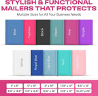 Hot Pink Small Bubble Mailers 4x8 Inch #000 | Thick Padded Poly Bubble Mailer Envelopes | 1000 Pack Bulk | Trading Card Sports Card Shipping