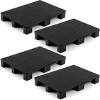 1 Pcs Plastic Pallet for Basement Storage Easy Stack Lightweight Floor Pallet Display Flooring Room Supermarket Christmas, Support up to 2000 Lbs (31.5'' L X 24'' W X 4.7'' H,Black)
