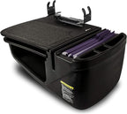 AutoExec GripMaster Car Desk for Your Vehicle Workstation and Mobile Office, Black with Printer Stand
