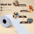(200 Rolls) 2 1/4" x 85' Thermal Paper, POS Receipt Paper for Retail Business Cash Register, Fits Most Credit Card Terminal