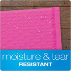Quality Park Bubble Mailers, 6 x 9 Inch, Pink Poly Mailers, Padded Envelopes, Shipping Envelopes, Water Resistant, Self Seal, 50 Per Box (QUA85858)
