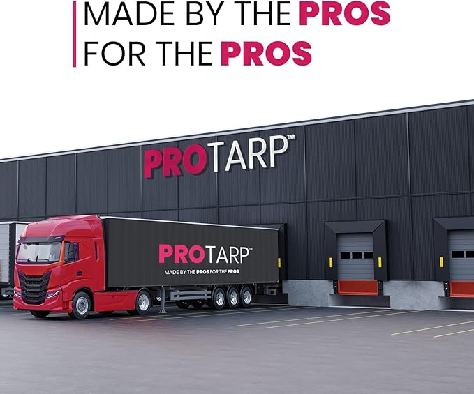 PROTARP Extreme Heavy Duty 22 Mil Tarp Cover, Waterproof, UV Resistant, Rip and Tear Proof, Poly Tarpaulin with Reinforced Edges for Roof, Camping, Patio, Pool, Boat. (Blue 24′ X 50′)