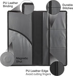 Premium Car Registration & Insurance Card Holder with Magnetic Shut, Vehicle Glove Box Car Organizer - For Documents, Cards, License (Black)