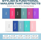 Light Blue Small Bubble Mailers 4x8 Inch #000 | Thick Padded Poly Bubble Mailer Envelopes | 1000 Pack Bulk | Trading Card Sports Card Shipping