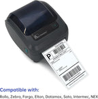 L LIKED 2500 4x6 Thermal Labels Fanfold, Direct Thermal Shipping Labels - Perforated and Strong Adhesive