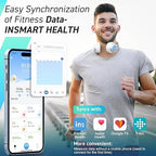 INSMART Smart Scale for Body Weight, Large Display Body Fat Scale, Accurate Weight Scale Digital Bluetooth Bathroom Scale for BMI Heart Rate, 18 Body Composition Analyzer with Fitness APP Sync, 500lbs