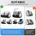 Compatible for DYMO 30252 (1-1/8" x 3-1/2") Address Barcode White Thermal Labels 12 Roll 4200 Labels Work with LabelWriter 4XL Printer NOT Fit 5XL